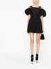 Simone Rocha Cold-Shoulder Balloon-Sleeved Mini Dress