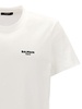 Balmain Flocked Logo T Shirt