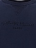 MAISON MARGIELA Navy Blue Embroidered Logo Cotton Sweatshirt for Men