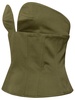 Max Mara Green Cotton Bustier Woman