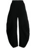 ALAIA Cozy Chic Black Wool-Blend Trousers for Women - FW23