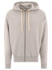 JIL SANDER Zippered Oversized Hoodie with Logo Patch