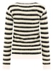 Striped Mohair Sweater Knitwear White