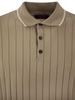 Peserico Polo Shirt In Pure Cotton Crepe Yarn With Flat Rib