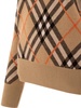 Check Wool Blend Sweater Knitwear Beige