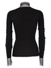 Sportmax Derris Turtle Neck Sweater With Directional Ribbing