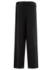 TOTEME Wide Leg Trousers In Fluid Viscose And Linen