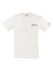 Mc2 Saint Barth T Shirt With Print On Chest And Back Aperol Special Edition