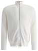 BRUNELLO CUCINELLI Half English Rib Turtleneck Cardigan with Zipper - Regular Fit for Men