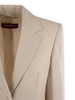 Max Mara Studio Magma Single Breasted Blazer In Wool Satin Crepe