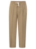 Brunello Cucinelli Leisure Fit Trousers In Linen And Cotton Gabardine