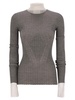 Sportmax Derris Turtle Neck Sweater With Directional Ribbing