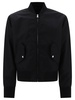 Bomber Jacket With Balmain Signature Embroidery On The Back Jackets Black