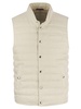 Brunello Cucinelli Linen Sleeveless Down Jacket