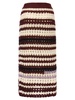 Marni Striped Wool Blend Crochet Skirt