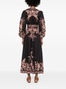 Zimmermann Floral Print Wrap Midi Dress