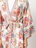 Anjuna Printed Satin Belted Kimono