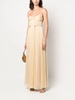 Lanvin Long Pleated Bustier Dress