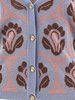 Etro Floral-Jacquard V-Neck Button-Up Cardigan