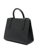 Strathberry Mini Tote Leather Black Silver Hardware