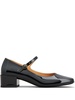 TOD'S Elegant Black Leather Pumps with Gold-Tone Accents