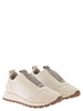 Brunello Cucinelli Suede And Techno Fabric Runners With Precious Detail