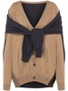 Moschino Deconstructed Cardigan In Virgin Wool