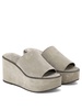 BRUNELLO CUCINELLI Suede Wedges with Luxurious Welt