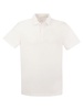 Majestic Short Sleeved Polo Shirt In Lyocell And Cotton