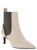 BRUNELLO CUCINELLI Refined and Luxurious Leather Heeled Ankle Boots for Women