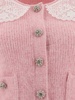 Fluffy Cardigan Knitwear Pink