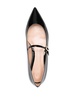 Gianvito Rossi Ribbon Jane Patent Leather Ballet Flats