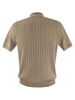 Peserico Polo Shirt In Pure Cotton Crepe Yarn With Flat Rib