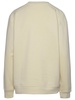 Ganni Ivory Organic Cotton Blend Sweatshirt