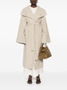 Signature linen-blend midi coat