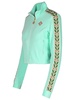 Casablanca 'Track Laurel' Light Green Cotton Blend Sweatshirt Woman