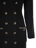 Elisabetta Franchi Coat Dress In Bouclé Wool With Embroidery