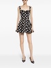 Dolce & Gabbana Dots Print Cotton Mini Dress