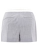 Alexander Wang High Waist Pleated Shorts With Logo Elastic