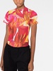 Louisa Ballou Printed Cropped T Shirt