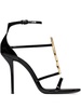 Saint Laurent Cassandra Patent Leather Heel Sandals