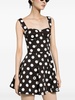 Dolce & Gabbana Dots Print Cotton Mini Dress