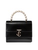 JIMMY CHOO Avenue Mini Top Handle Handbag in Black