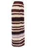 Marni Striped Wool Blend Crochet Skirt