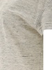 BRUNELLO CUCINELLI Off-White Silk and Linen T-Shirt with Monili Chain Detail