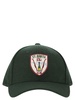 Mc2 Saint Barth Green Wool Baseball Cap With St. Barth Ski Print