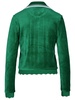 Casablanca 'Track' Green Cotton Blend Sweatshirt Woman