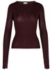 Lanvin Burgundy Wool Blend Sweater Woman