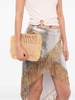 Rabanne Clutch In Natural Raffia