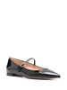 Gianvito Rossi Ribbon Jane Patent Leather Ballet Flats